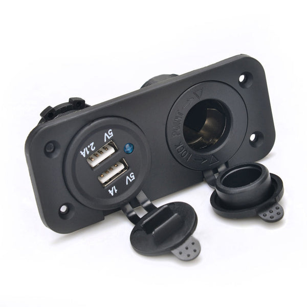 12V Car Cigarette Lighter Socket USB Charger Adapter Car