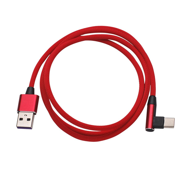 USB Type-C 90 Degree Fast Charging Cable  Type-c 3.0 Data Cord for Huawei