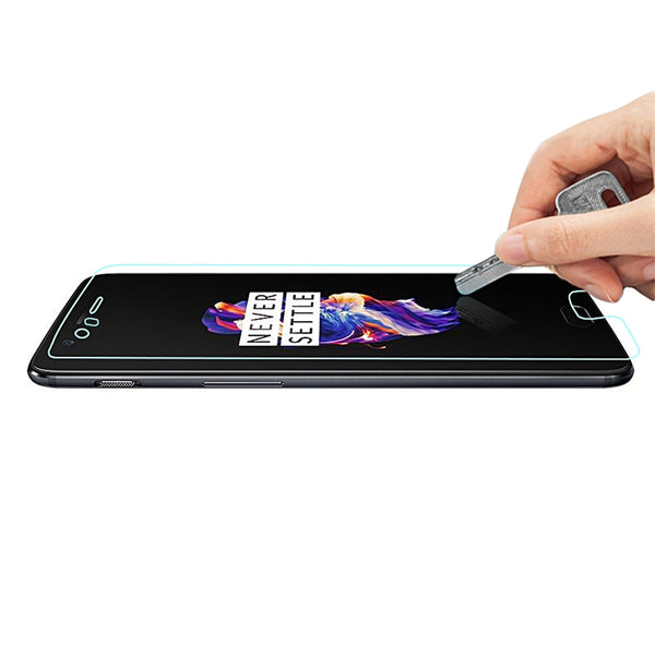 Minismile 2Pcs 0.2mm Ultrathin 9H 2.5D Tempered Glass Shatter-proof Screen Protector Film Kit for OnePlus 5