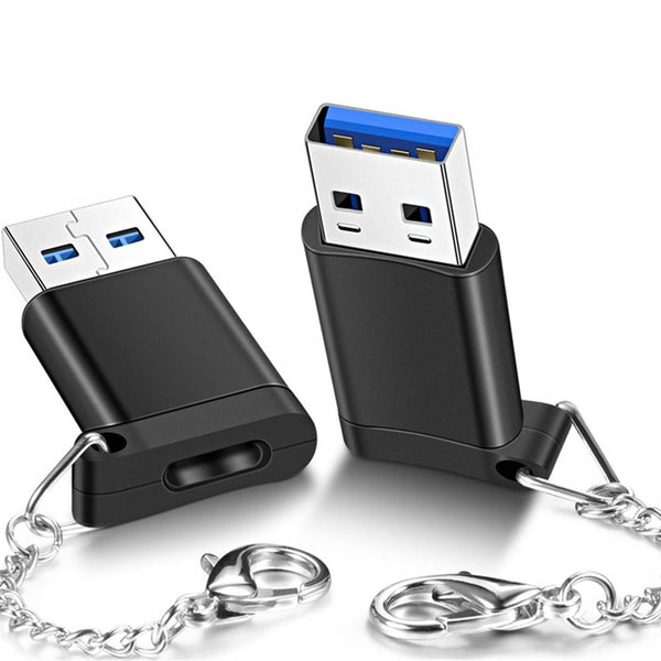 2PCS USB 3.0 Type C Female to USB Male Data Charging Extension Adapter