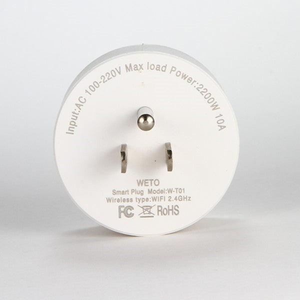 WETO Wifi Mobile Phone Switch Timing Plug Voice Control Us Standard Smart Socket