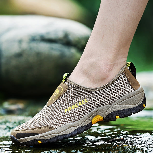 Sports Outdoor Mesh Breathable Hollow Lazy Shoes For Men