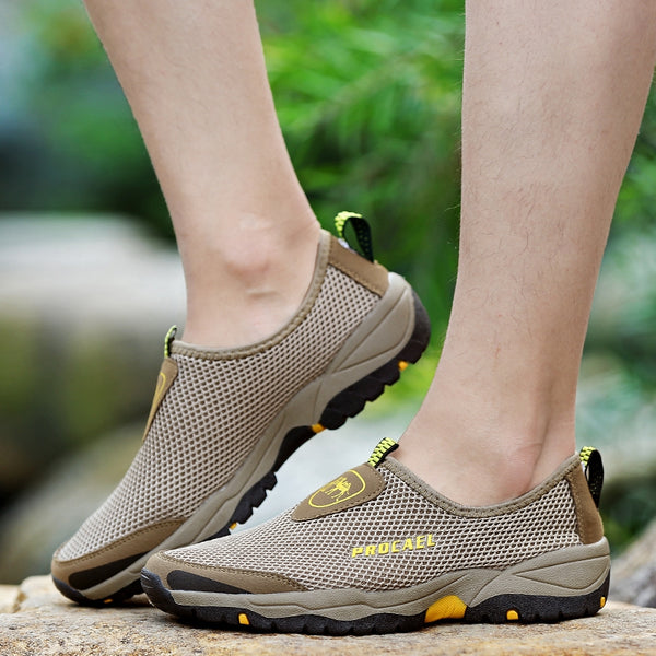 Sports Outdoor Mesh Breathable Hollow Lazy Shoes For Men
