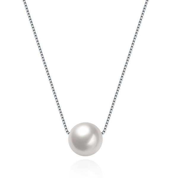 925 Sterling Silver Pearl Pendant Necklace