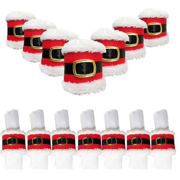 New Christmas belt buckle napkin ring