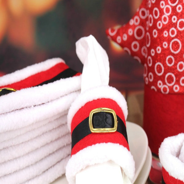 New Christmas belt buckle napkin ring
