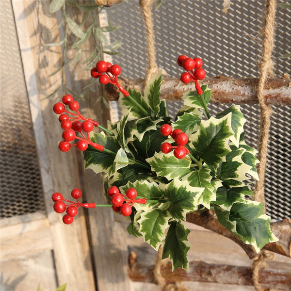 Christmas Red Berries Artificial Flower Home Party Wedding Decorations