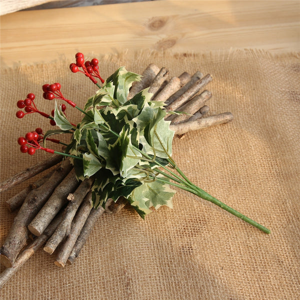 Christmas Red Berries Artificial Flower Home Party Wedding Decorations