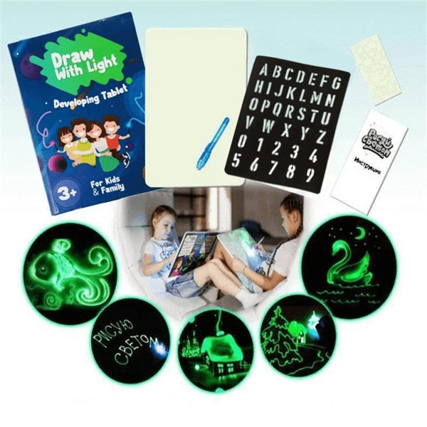 Children'S 3D Luminous Graffiti Fluorescent Plate