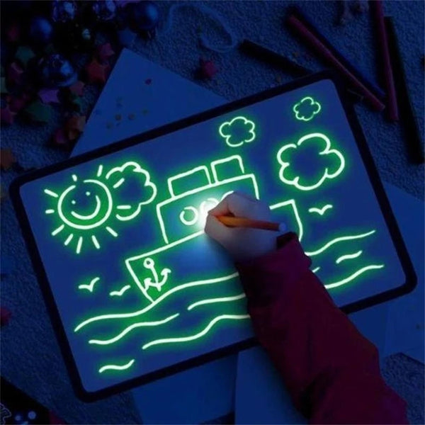 Children'S 3D Luminous Graffiti Fluorescent Plate