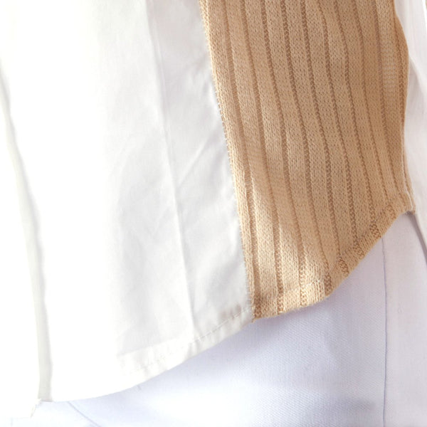 Casual Shirt Collar Long Sleeve Spliced Single-Breasted Women's Shirt