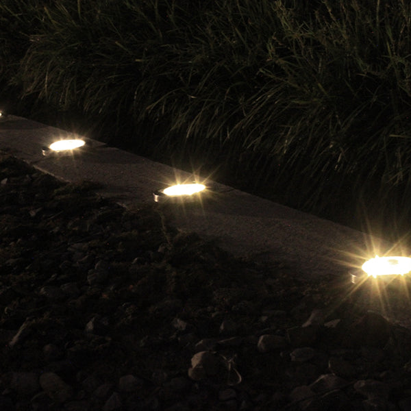 8-LED Solar Power Buried Light for Garden