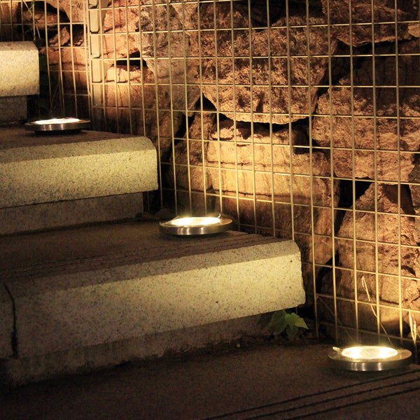 8-LED Solar Power Buried Light for Garden