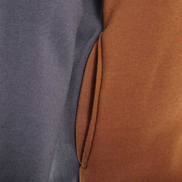 Trendy Hooded Slimming Personality Color Splicing Long Sleeves Men's Thicken Hoodies