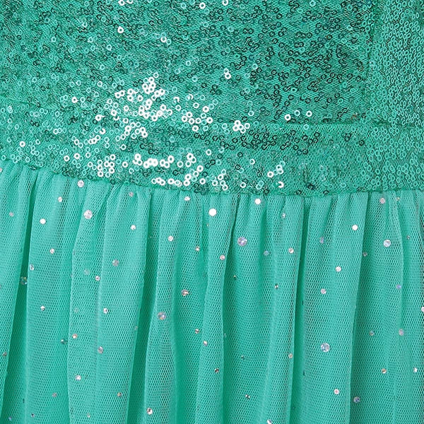 Strapless Sequin Long Swing Prom Evening Dress