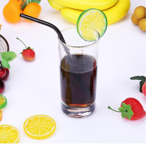 Metal Straw Colorful Aluminum Drinking Straws Food Grade Juicy Reusable Straw