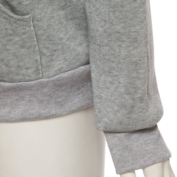 Casual Hooded Letter Print Drawstring Long Sleeve Hoodie For Women