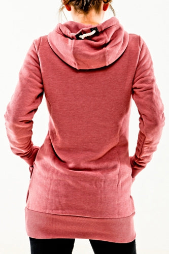 Stylish Hooded Long Sleeve Drawstring Pocket Design Women's Hoodie