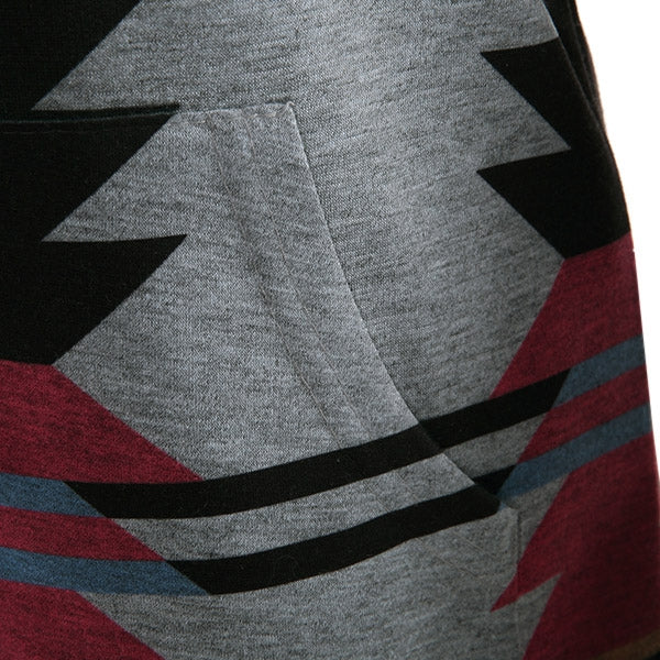 Casual Geometric Pattern Long Sleeves Hoodie For Women