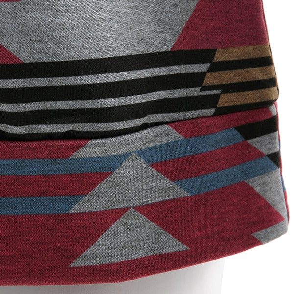 Casual Geometric Pattern Long Sleeves Hoodie For Women