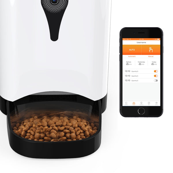 PetFun FX801 Wifi Remote Control Fashion Smart Automatic Pet Feeder