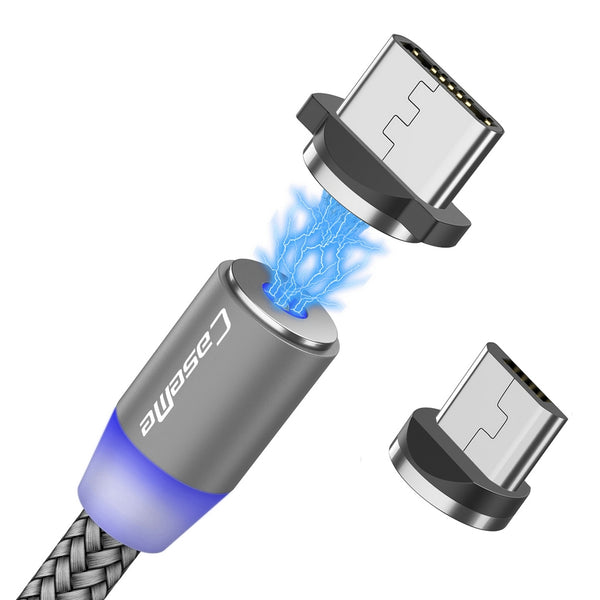 CaseMe Android Magnetic Charger Cable LED Phone Charging USB for Samsung Huawei