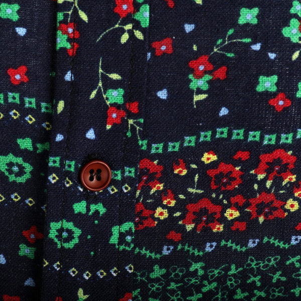 Tiny Flower Print Long Sleeve Shirt