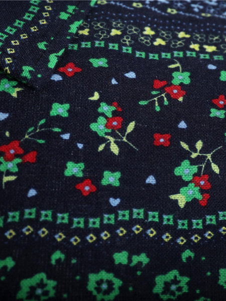 Tiny Flower Print Long Sleeve Shirt