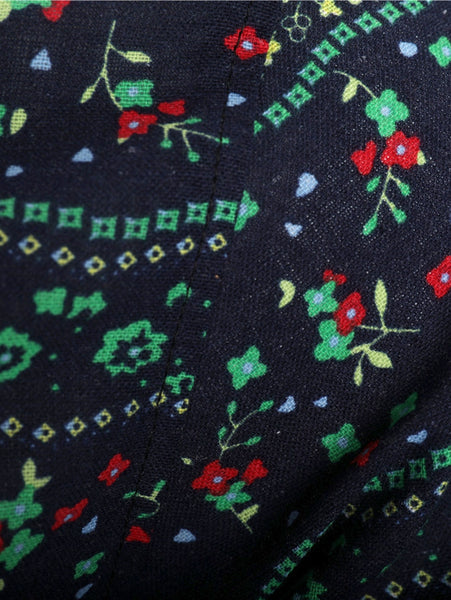 Tiny Flower Print Long Sleeve Shirt