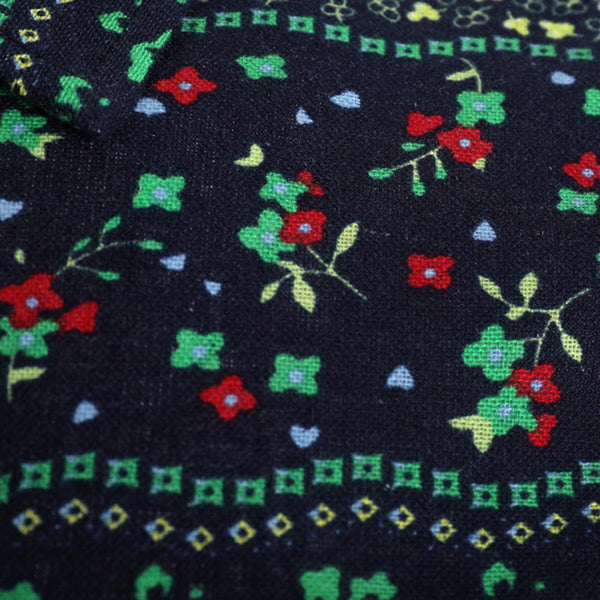 Tiny Flower Print Long Sleeve Shirt