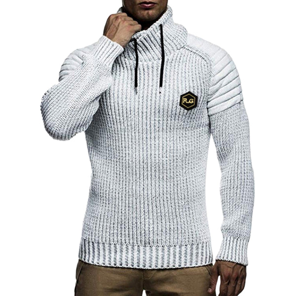 Applique Drawstring Pullover Sweater