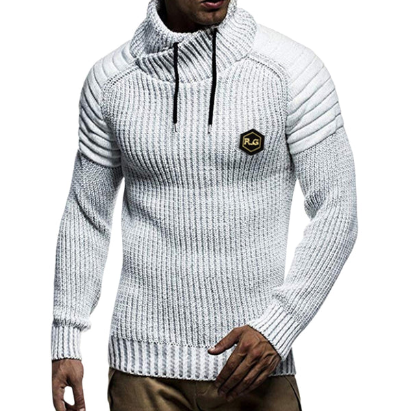 Applique Drawstring Pullover Sweater