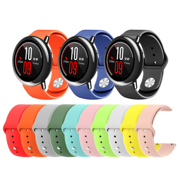 22MM Silicone Watchband Strap for AMAZFIT Pace Stratos 2 / 2S