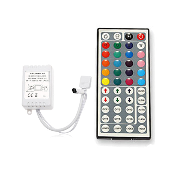 ZDM Waterproof 5M 2835RGB LED Light Strip and IR44 Controller 12V/2A Power Supply AC100-240V