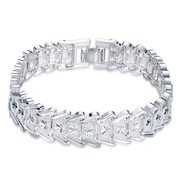 Another Silver Euro Wide Version Bracelet Women'S Bracelet