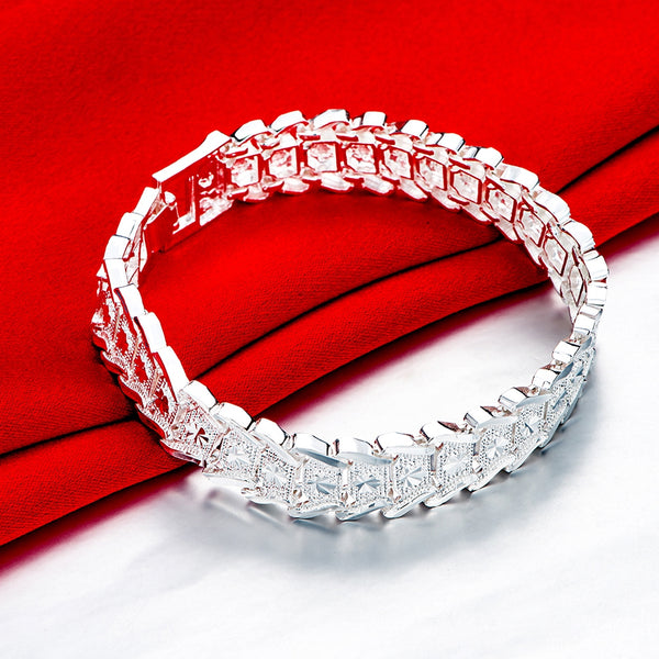 Another Silver Euro Wide Version Bracelet Women'S Bracelet
