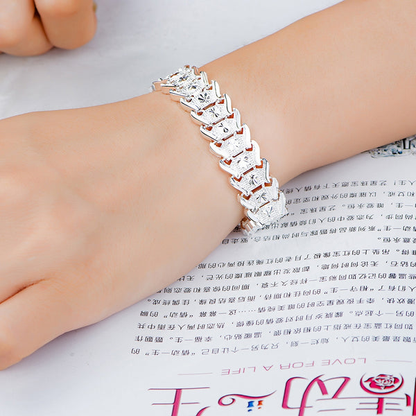 Another Silver Euro Wide Version Bracelet Women'S Bracelet