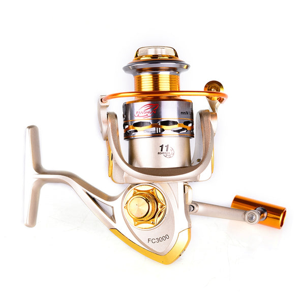 FC1000-7000 11BB Metal Spinning Fishing Reel Fly Wheel For Fresh/Salt Water