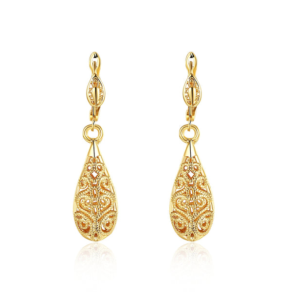 Eco-Friendly Gold Drop Earrings