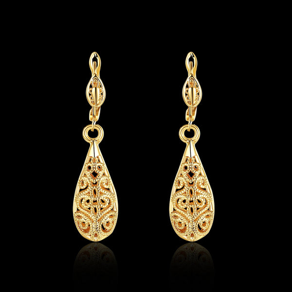 Eco-Friendly Gold Drop Earrings