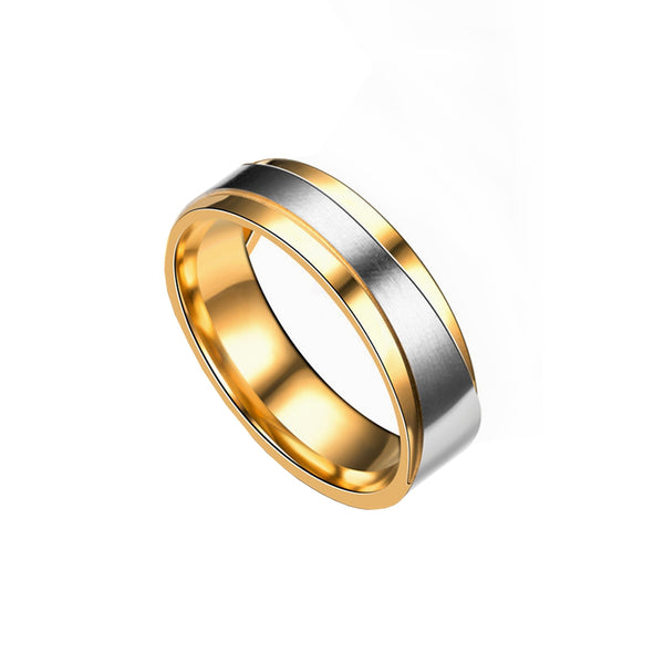 Men's Steel Lovers Gold-Plated Rings 01171 Personality Gifts Jewelry