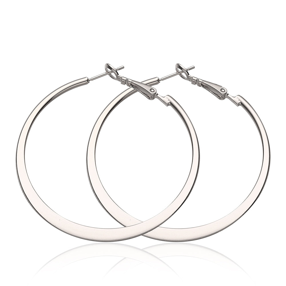 Green Platinum Round Earrings E949-C