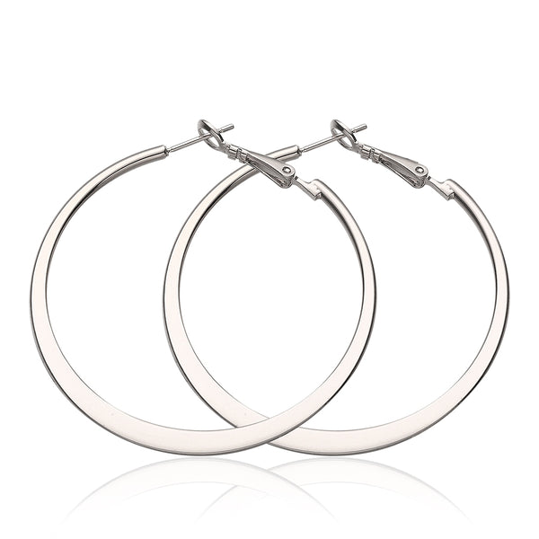 Green Platinum Round Earrings E949-C