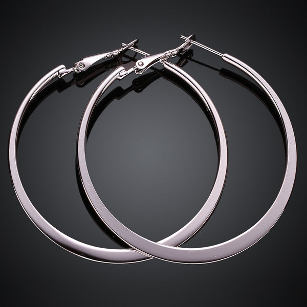 Green Platinum Round Earrings E949-C