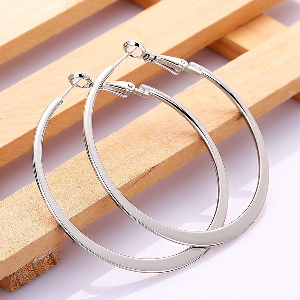 Green Platinum Round Earrings E949-C