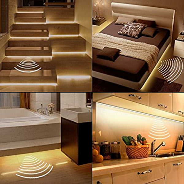 BRELONG LED Human Bedside Sensor Light Strip for  Bedroom Bed