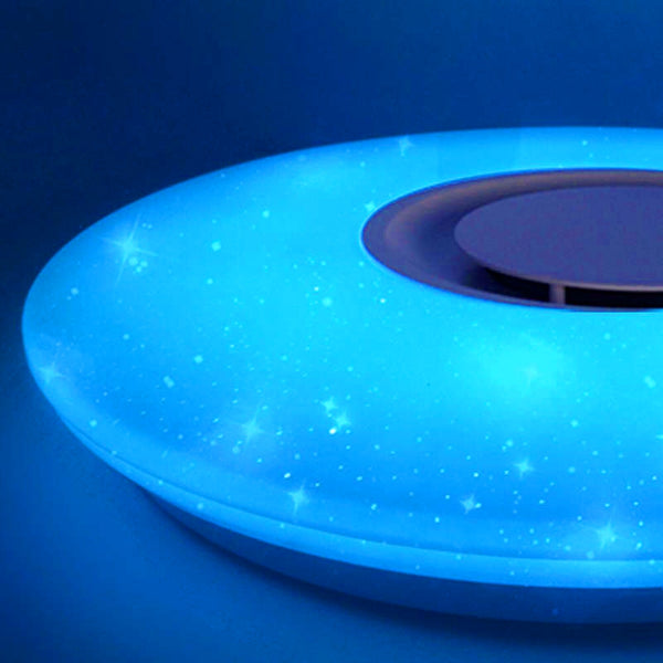 60W RGB LED Ceiling Light bluetooth Music Speaker Lamp Remote APP Control AC220V