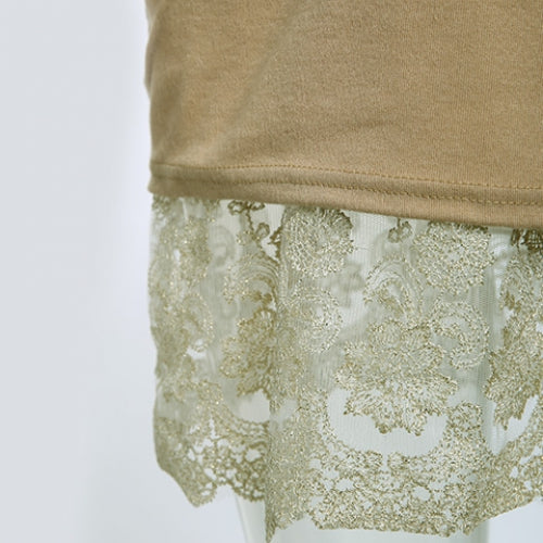 Sweet Round Collar Laced Long Sleeve Dress For Women