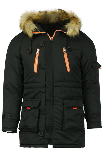 Color Block Multi-Zipper Stereo Patch Pocket Detachable Hooded Long Sleeves Men's Fitted Coat