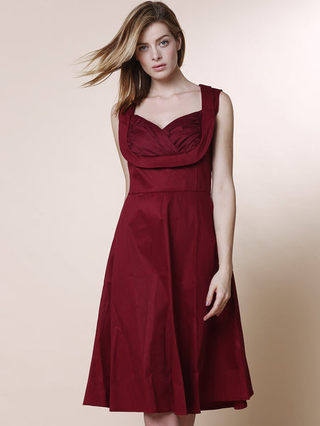 Retro Sweetheart Neck Sleeveless A-Line Ball Gown Dress